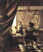 フェルメールJan Vermeer「画家のアトリエ（絵画芸術）」The Artist's Studio（1665）