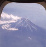 飛行機から見る富士山この日は晴天･･･