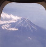 飛行機から見る富士山この日は晴天・・・